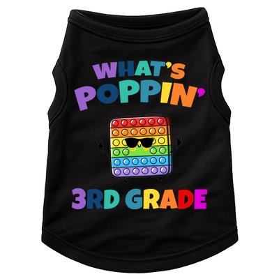 3rd Grade First Day Of School Pop It Doggie Tank