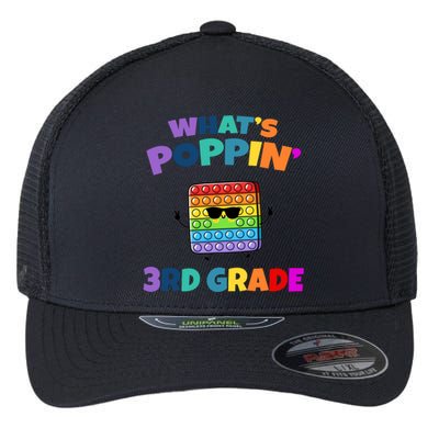 3rd Grade First Day Of School Pop It Flexfit Unipanel Trucker Cap