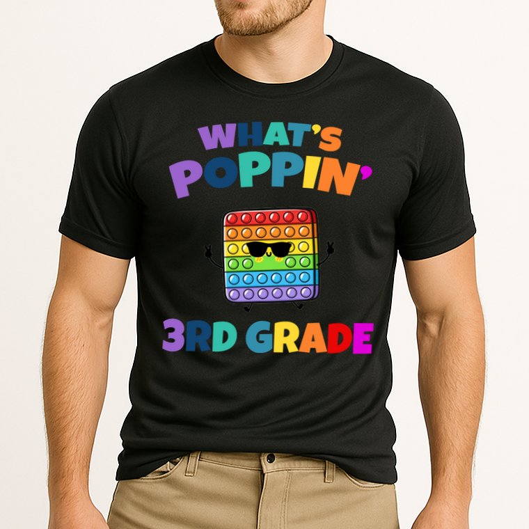 3rd Grade First Day Of School Pop It Performance Shirt