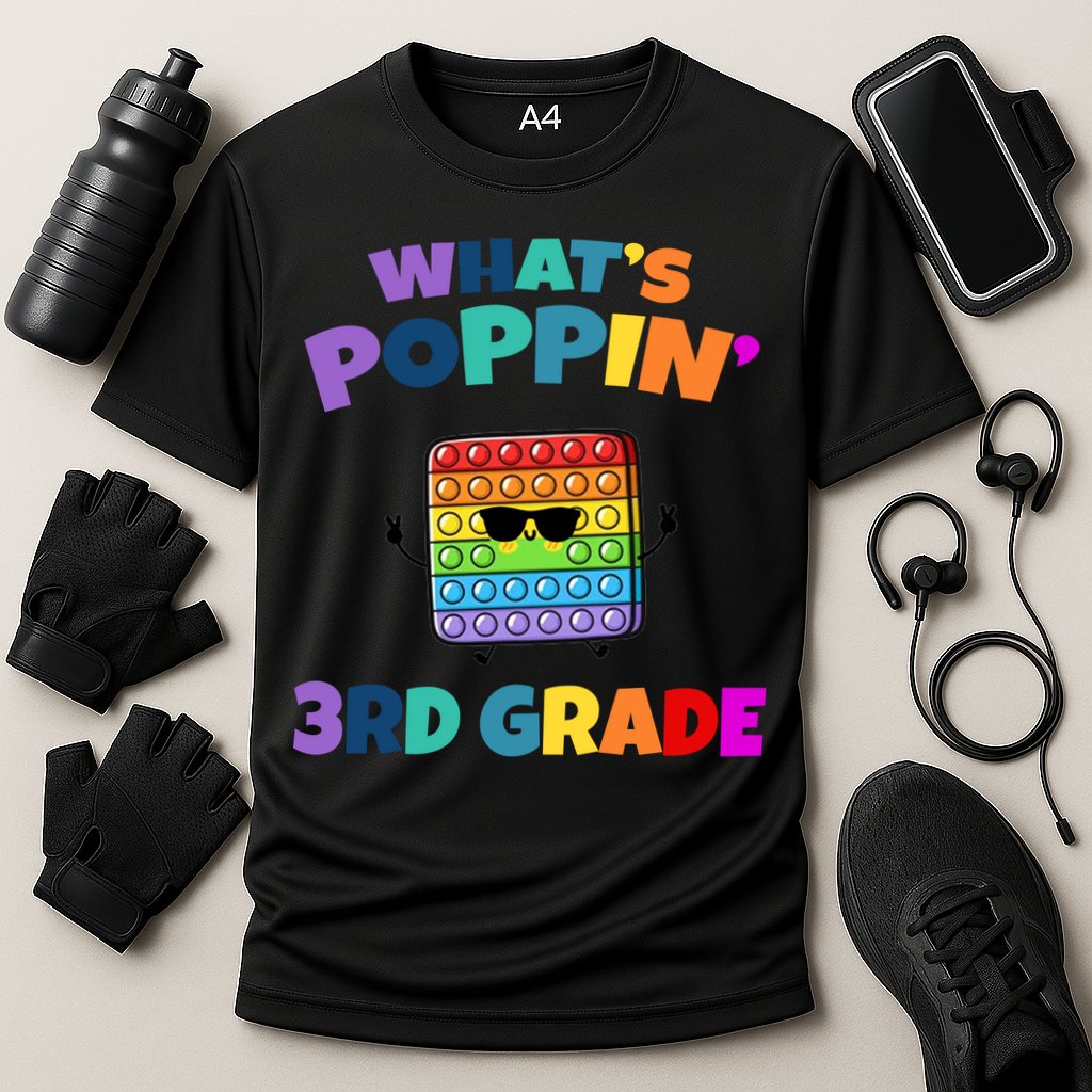 3rd Grade First Day Of School Pop It Performance Shirt