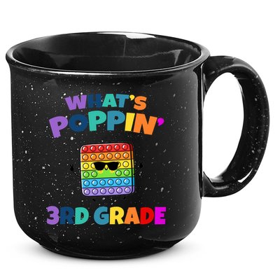 3rd Grade First Day Of School Pop It 15oz Campfire Ceramic Mug