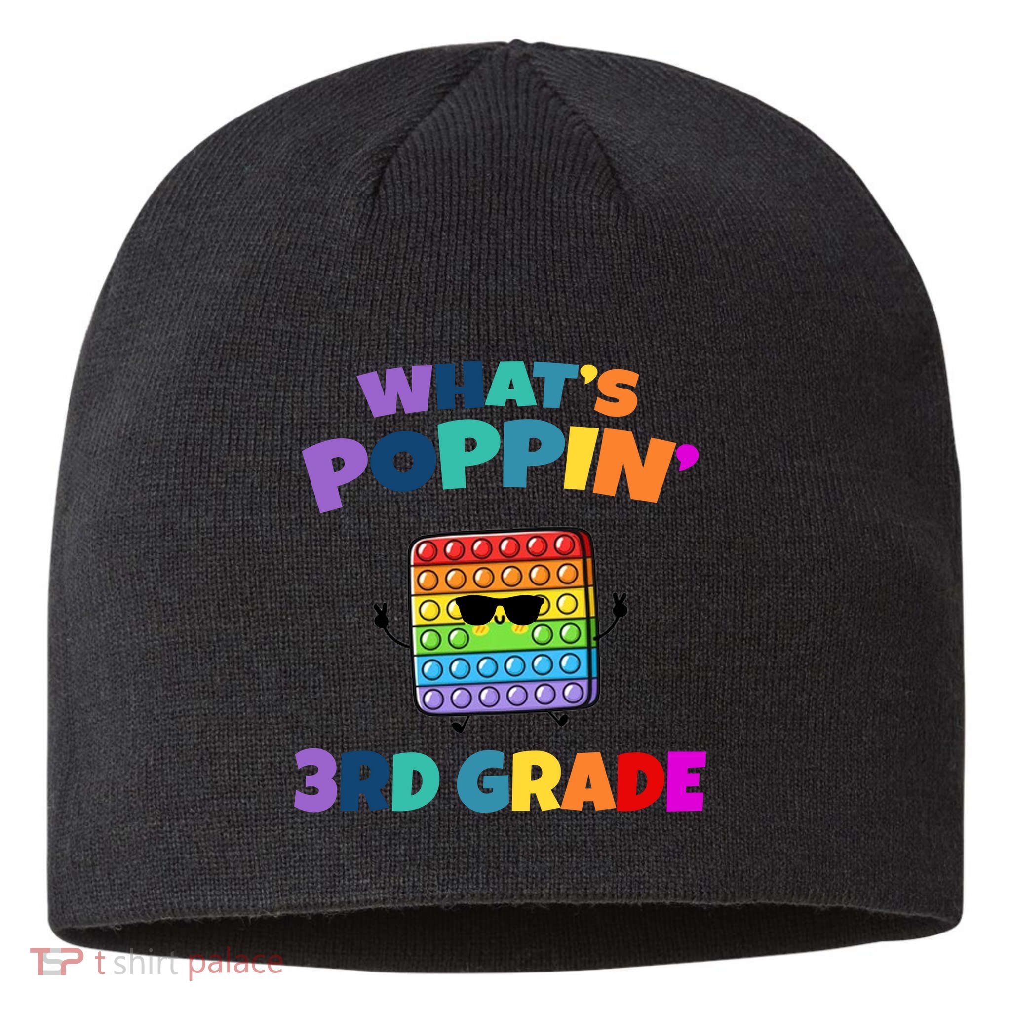 3rd Grade First Day Of School Pop It Sustainable Beanie