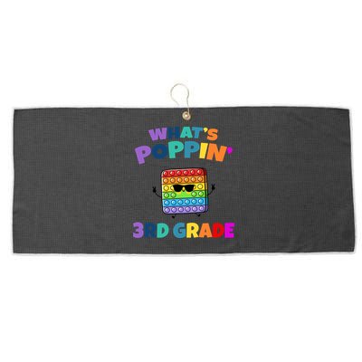 3rd Grade First Day Of School Pop It Large Microfiber Waffle Golf Towel