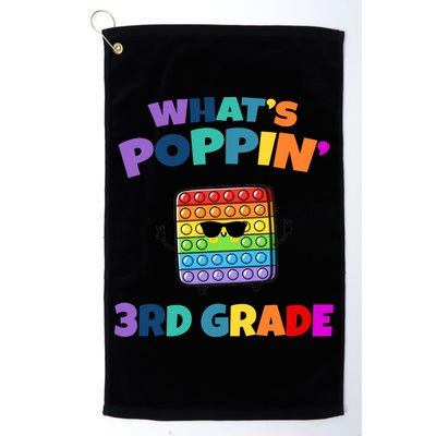 3rd Grade First Day Of School Pop It Golf Towel