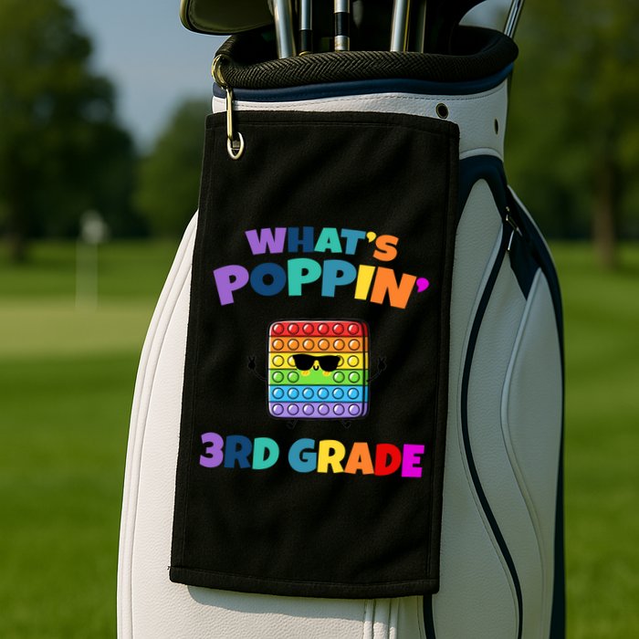 3rd Grade First Day Of School Pop It Golf Towel
