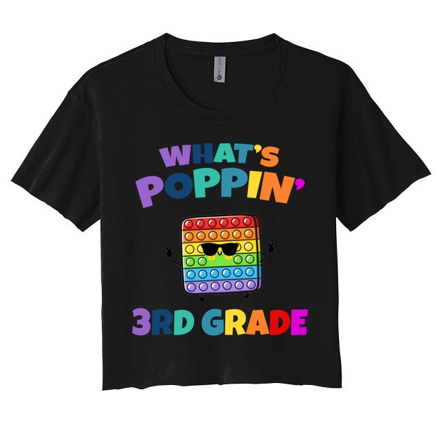 3rd Grade First Day Of School Pop It Crop Top