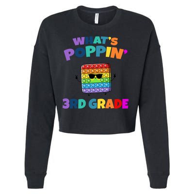 3rd Grade First Day Of School Pop It Cropped Pullover Crew