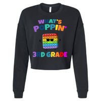 3rd Grade First Day Of School Pop It Cropped Pullover Crew