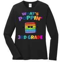 3rd Grade First Day Of School Pop It Ladies Long Sleeve Shirt