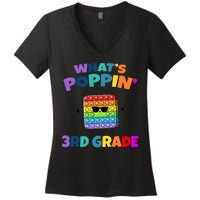 3rd Grade First Day Of School Pop It Women's V-Neck T-Shirt