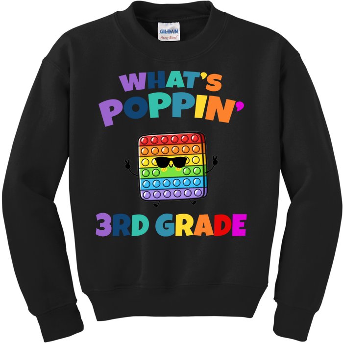 3rd Grade First Day Of School Pop It Kids Sweatshirt