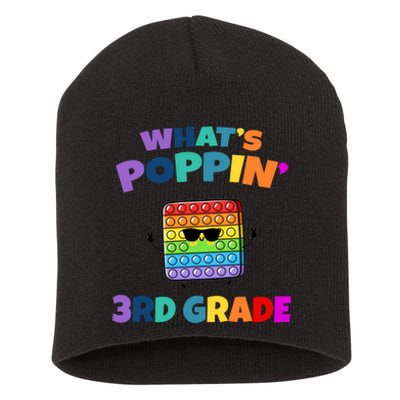 3rd Grade First Day Of School Pop It Short Acrylic Beanie