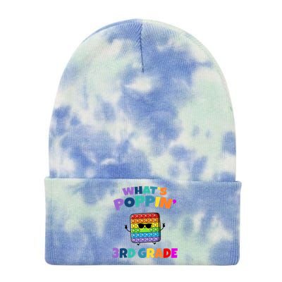 3rd Grade First Day Of School Pop It Tie Dye 12in Knit Beanie