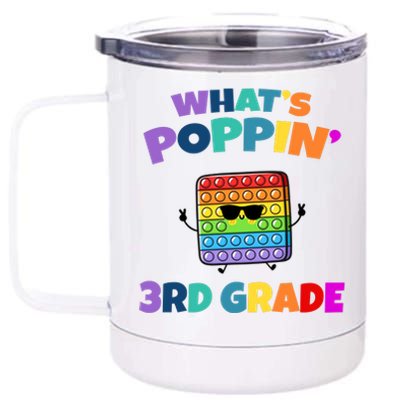 3rd Grade First Day Of School Pop It 12 oz Stainless Steel Tumbler Cup