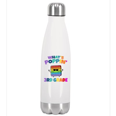 3rd Grade First Day Of School Pop It Stainless Steel Insulated Water Bottle