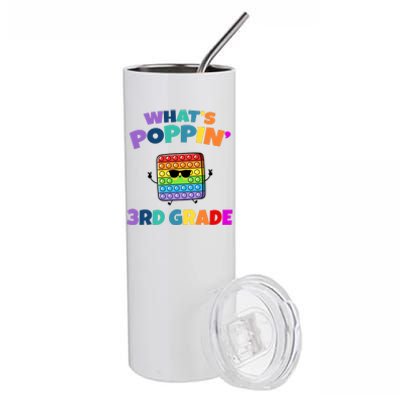 3rd Grade First Day Of School Pop It Stainless Steel Tumbler