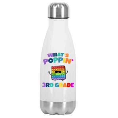 3rd Grade First Day Of School Pop It Stainless Steel Insulated Water Bottle