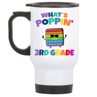 3rd Grade First Day Of School Pop It Stainless Steel Travel Mug