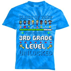 3rd Grade First Day Of School Class Of 2032 Video Games Kids Tie-Dye T-Shirt