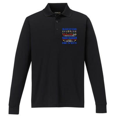 3rd Grade First Day Of School Class Of 2033 Video Games Performance Long Sleeve Polo