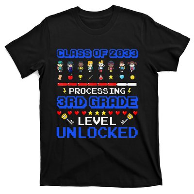 3rd Grade First Day Of School Class Of 2033 Video Games T-Shirt