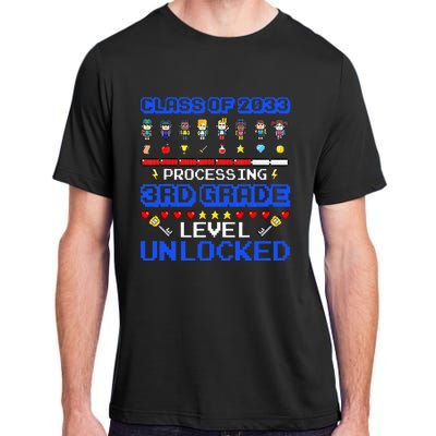 3rd Grade First Day Of School Class Of 2033 Video Games Adult ChromaSoft Performance T-Shirt