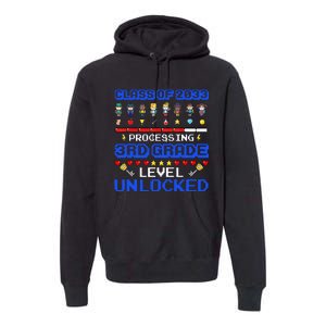 3rd Grade First Day Of School Class Of 2033 Video Games Premium Hoodie