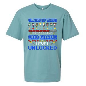 3rd Grade First Day Of School Class Of 2033 Video Games Sueded Cloud Jersey T-Shirt