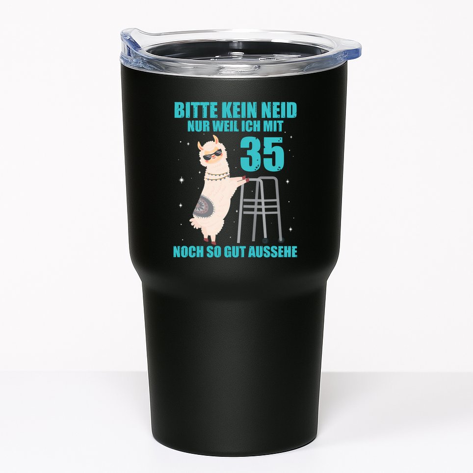35. Geburtstag Geschenk Lama Alpaka Bitte Kein Neid 35 Jahre Tumbler