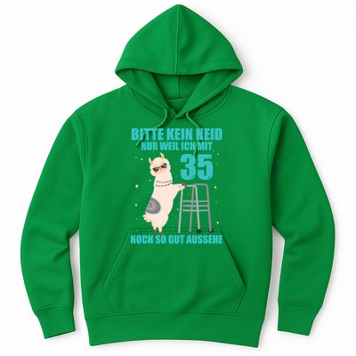 35. Geburtstag Geschenk Lama Alpaka Bitte Kein Neid 35 Jahre Hoodie