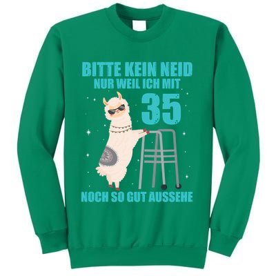 35. Geburtstag Geschenk Lama Alpaka Bitte Kein Neid 35 Jahre Sweatshirt
