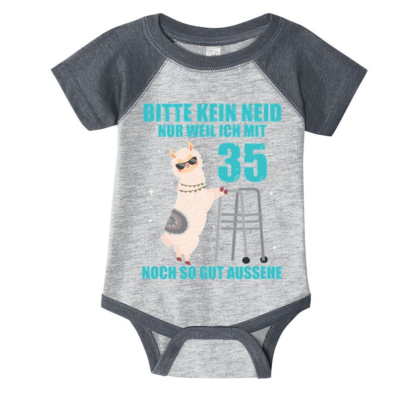 35. Geburtstag Geschenk Lama Alpaka Bitte Kein Neid 35 Jahre Infant Baby Jersey Bodysuit