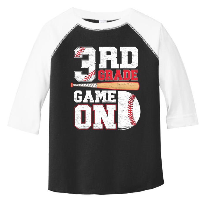 3rd Grade Game On Back To School Baseball Boy Third Grade Toddler Fine Jersey T-Shirt