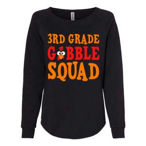 3rd Grade Gobble Squad Funny Thanksgiving Womens California Wash Sweatshirt