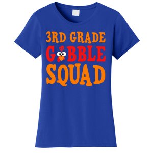 3rd Grade Gobble Squad Funny Thanksgiving Women's T-Shirt