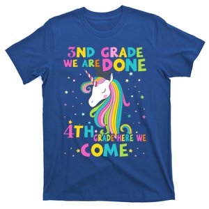 3Rd Grade Graduation Magical Unicorn 4Th Grade Here We Come Funny Gift T-Shirt