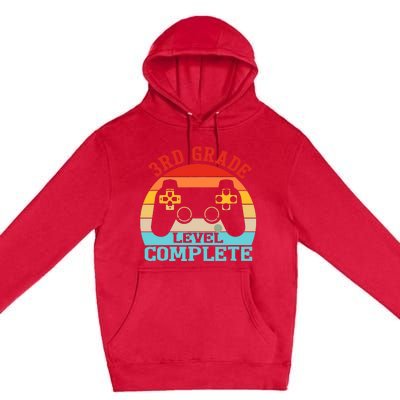 3rd Grade Level Complete Last Day Of School Graduation Premium Pullover Hoodie