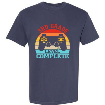 3rd Grade Level Complete Last Day Of School Graduation Garment-Dyed Heavyweight T-Shirt