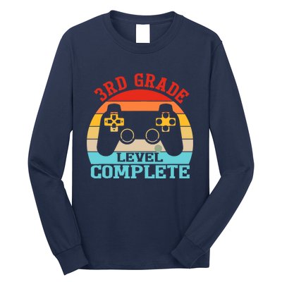 3rd Grade Level Complete Last Day Of School Graduation Long Sleeve Shirt