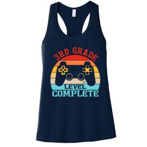 3rd Grade Level Complete Last Day Of School Graduation Women's Racerback Tank