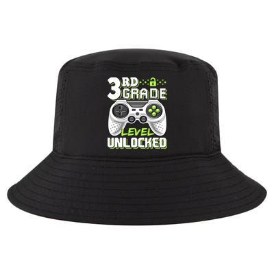 3rd Grade Level Unlocked For Back To School Cool Comfort Performance Bucket Hat