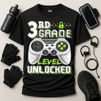 3rd Grade Level Unlocked For Back To School Performance Shirt