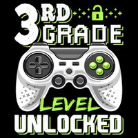 3rd Grade Level Unlocked For Back To School Performance Shirt