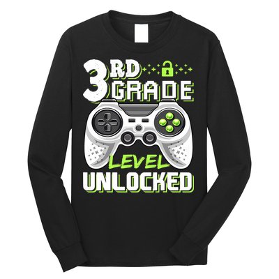 3rd Grade Level Unlocked For Back To School Long Sleeve Shirt