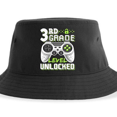 3rd Grade Level Unlocked For Back To School Sustainable Bucket Hat