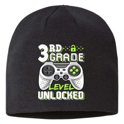 3rd Grade Level Unlocked For Back To School Sustainable Beanie