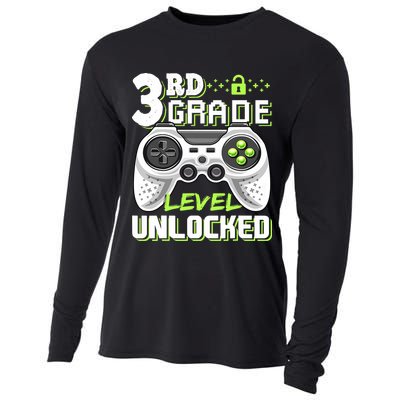 3rd Grade Level Unlocked For Back To School Cooling Performance Long Sleeve Crew