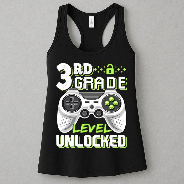 3rd Grade Level Unlocked For Back To School Womens Tank Top