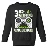 3rd Grade Level Unlocked For Back To School Toddler Sweatshirt