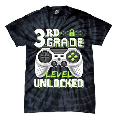 3rd Grade Level Unlocked For Back To School Tie-Dye T-Shirt